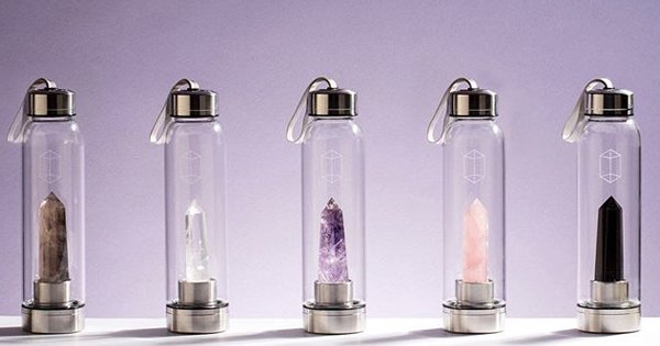 crystal water bottles